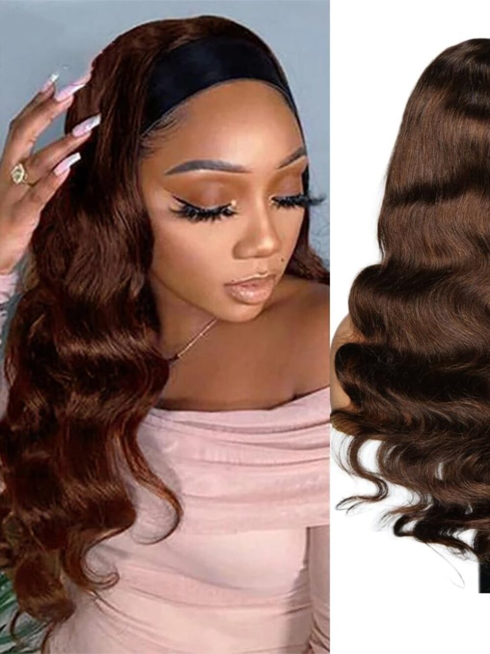 New Miss Lee 18 Inch Body Wave Headband Wig